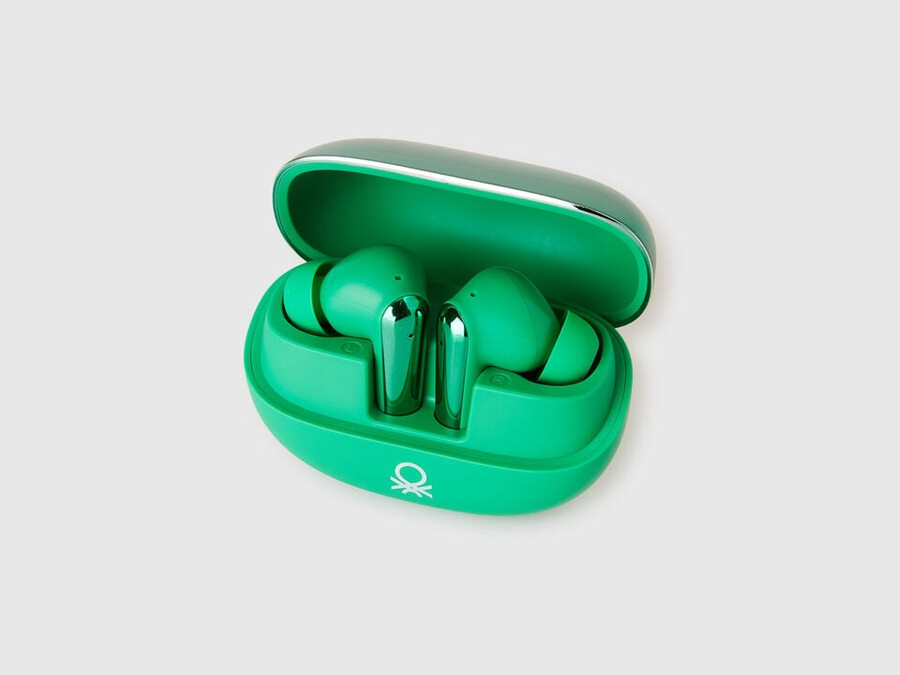 green icon imiki x benetton ohrhörer
