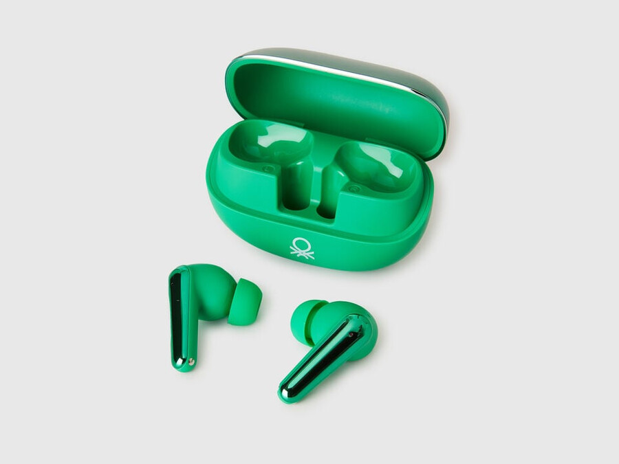 green icon imiki x benetton ohrhörer