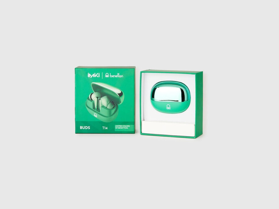 green icon imiki x benetton ohrhörer