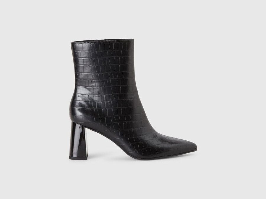 stiefeletten mit kokosnussmuster