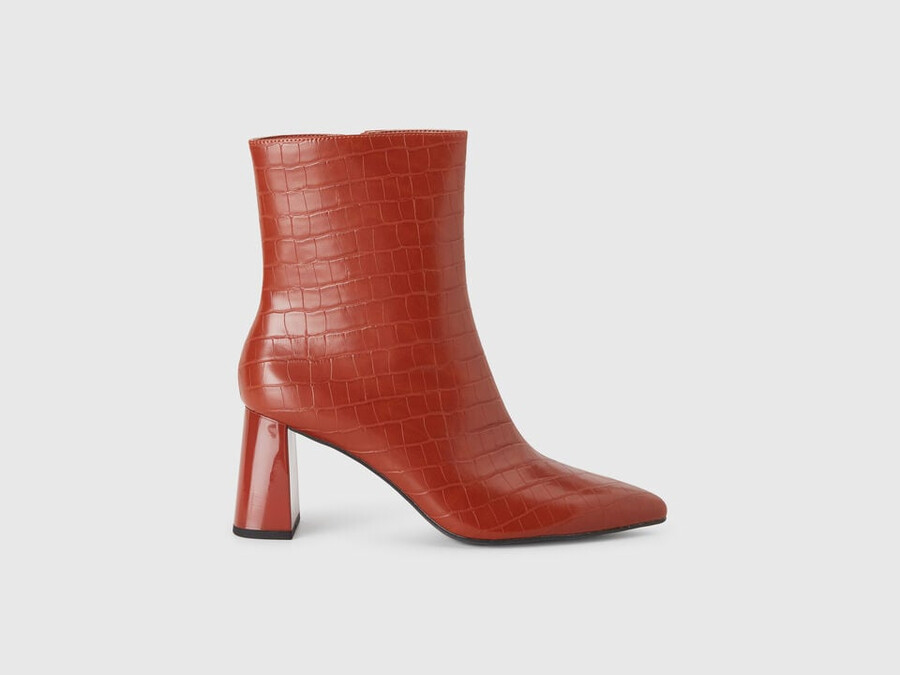 stiefeletten mit kokosnussmuster
