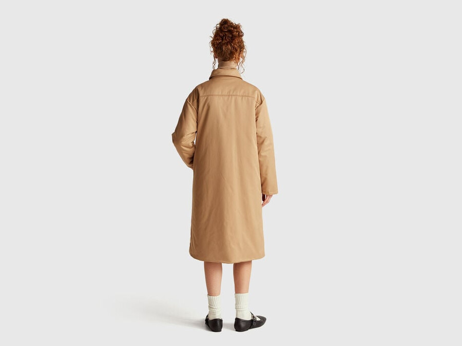 lange jacke mit leichter wattierung