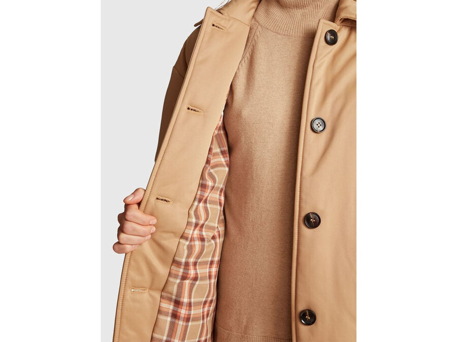 lange jacke mit leichter wattierung
