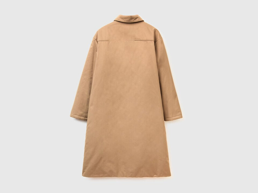 lange jacke mit leichter wattierung
