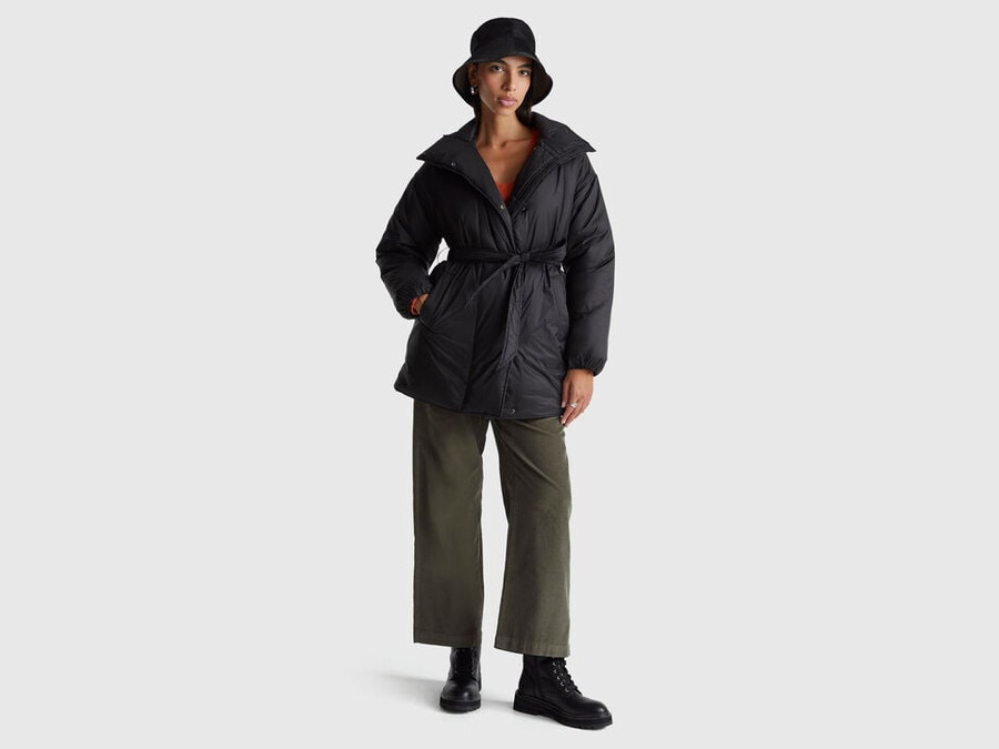 wattierte nylonjacke