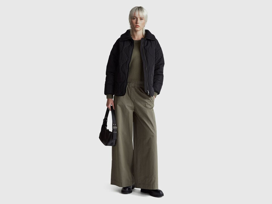 gesteppte nylonjacke