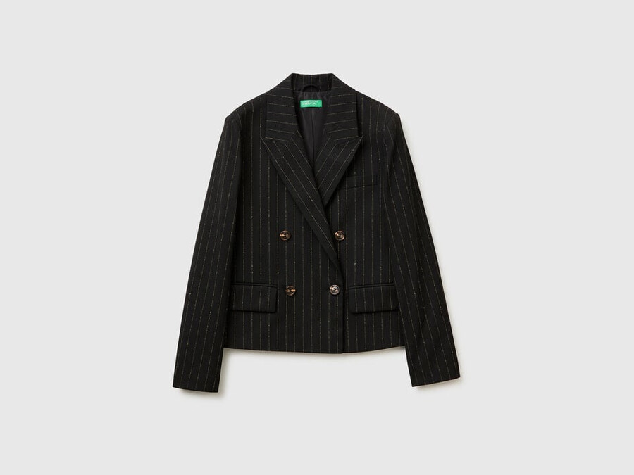 kurzer nadelstreifenblazer