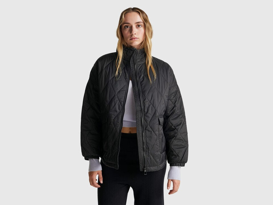 gesteppte nylonjacke