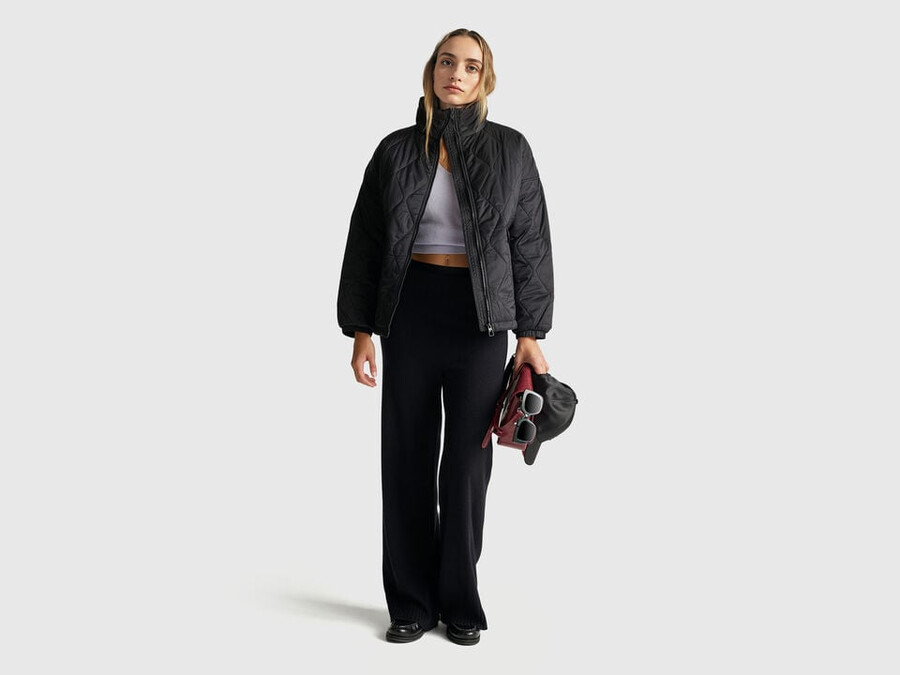 gesteppte nylonjacke
