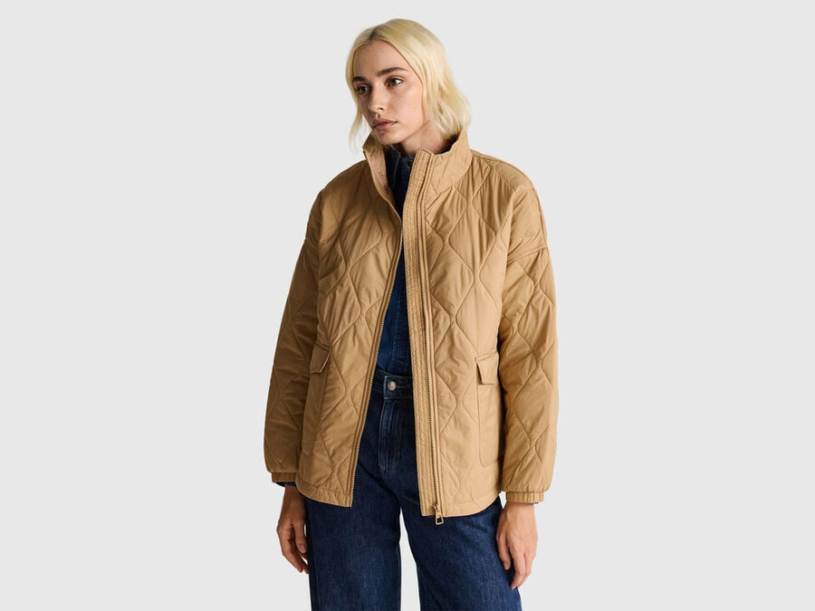 gesteppte nylonjacke