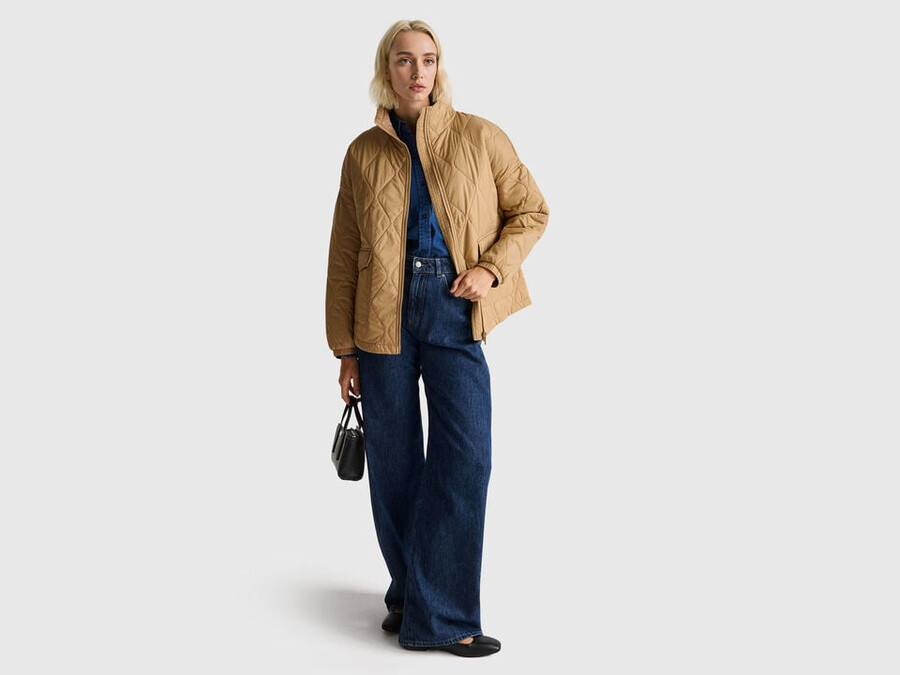 gesteppte nylonjacke