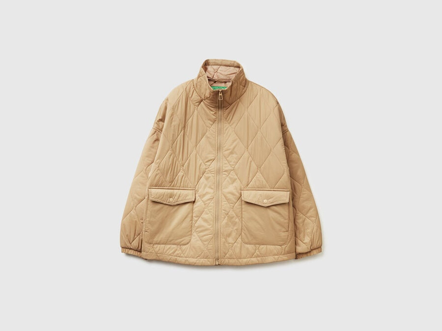 gesteppte nylonjacke