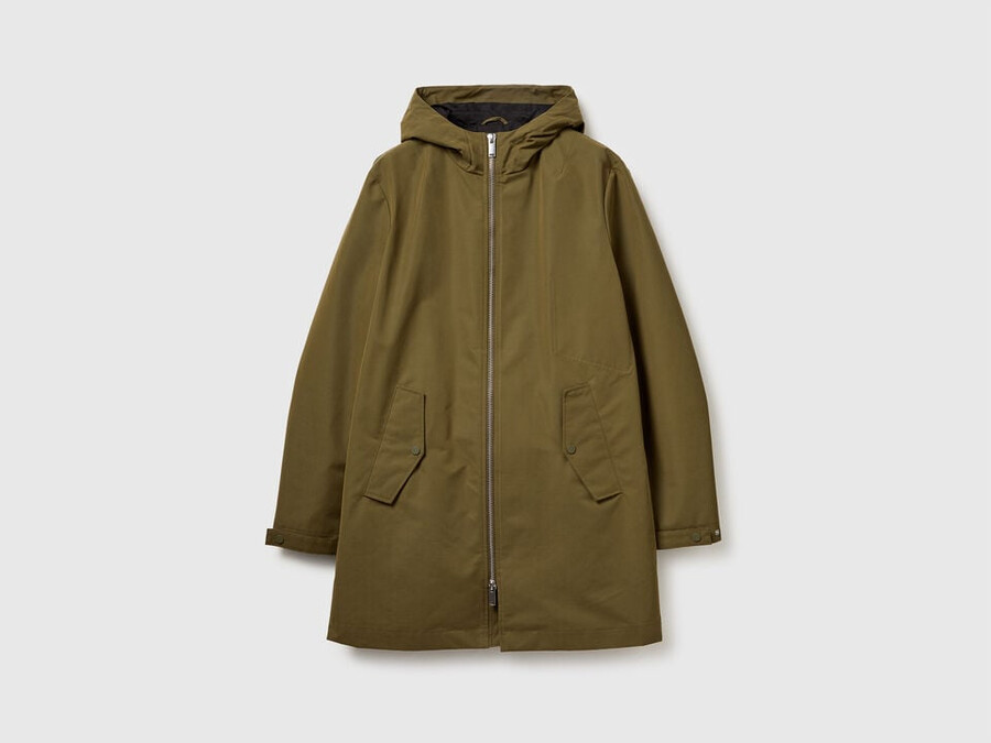 parka aus baumwollmischgewebe