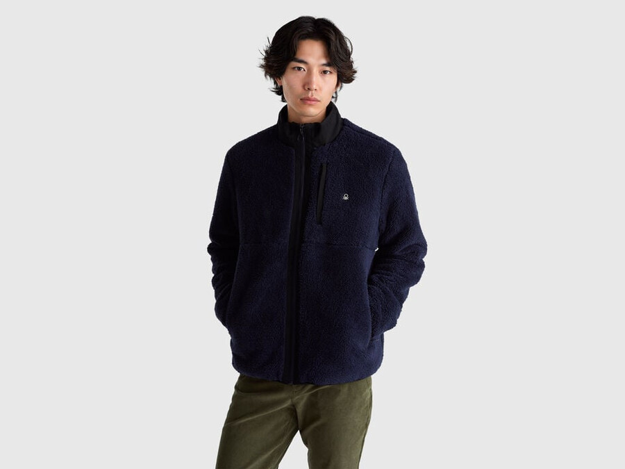 wattierte fleecejacke