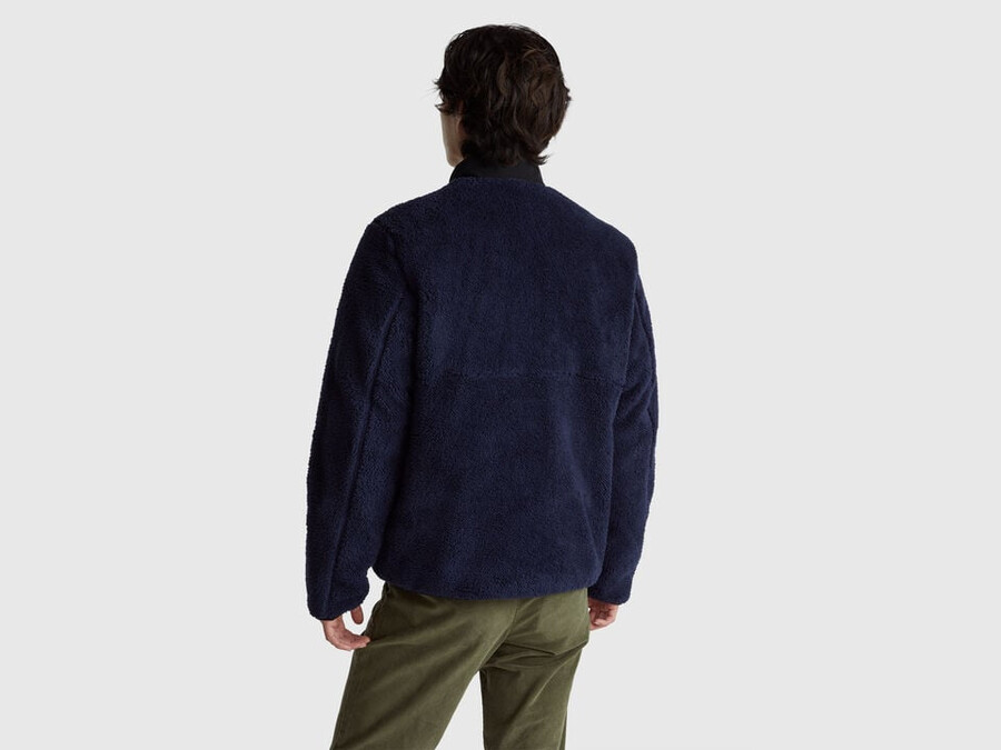 wattierte fleecejacke