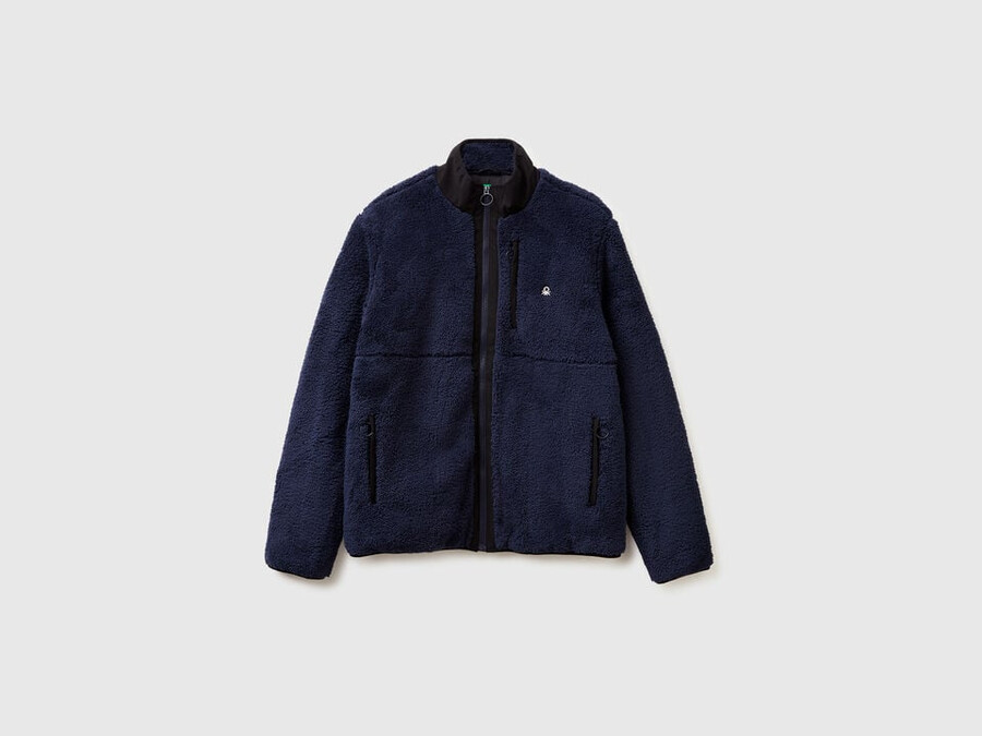 wattierte fleecejacke