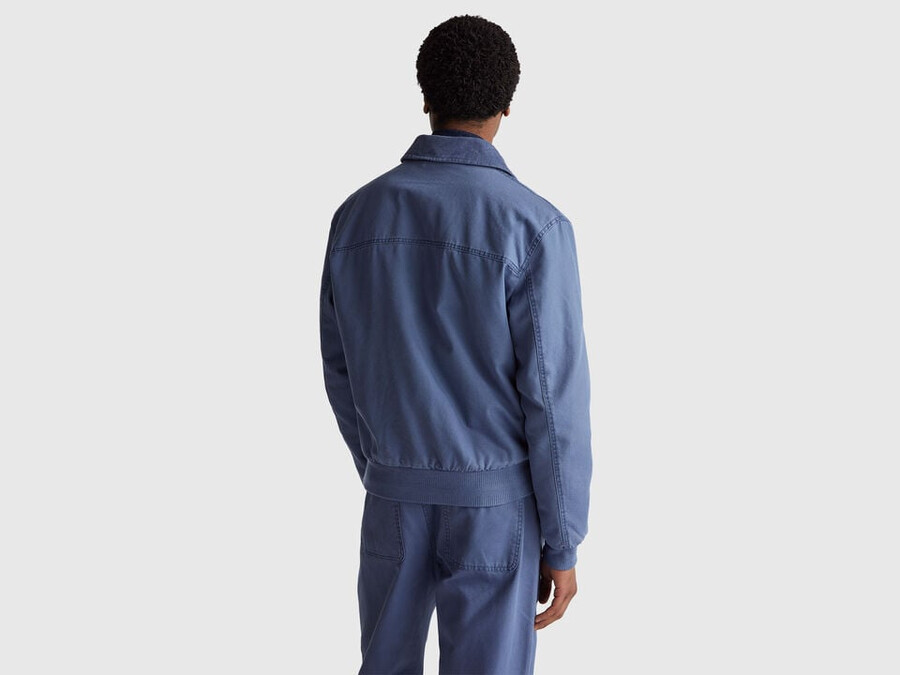 wattierte jacke aus reiner baumwolle
