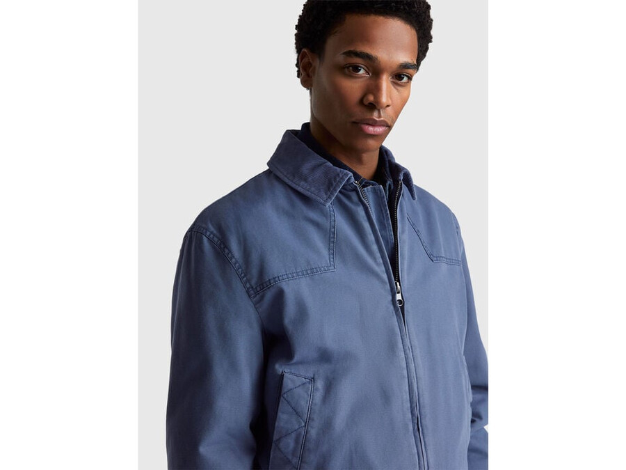 wattierte jacke aus reiner baumwolle