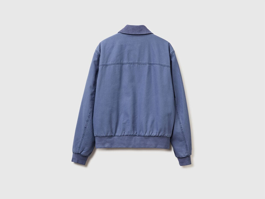 wattierte jacke aus reiner baumwolle