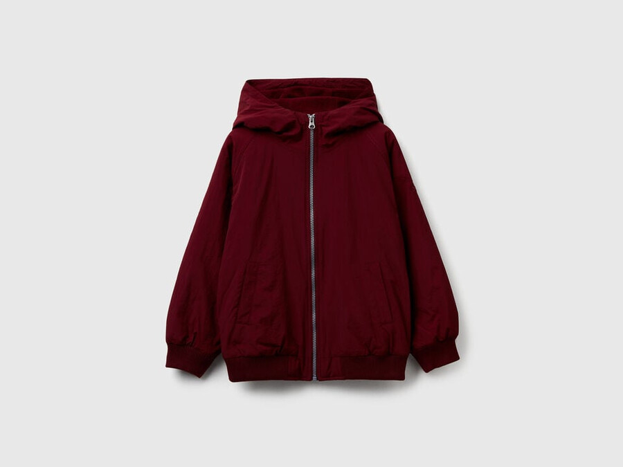 nylonjacke mit kapuze