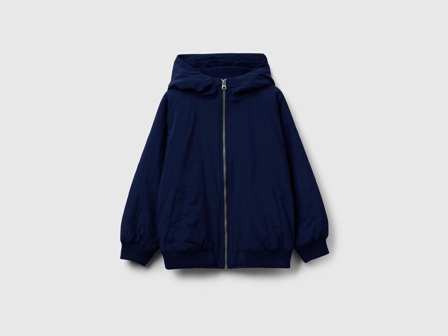 nylonjacke mit kapuze