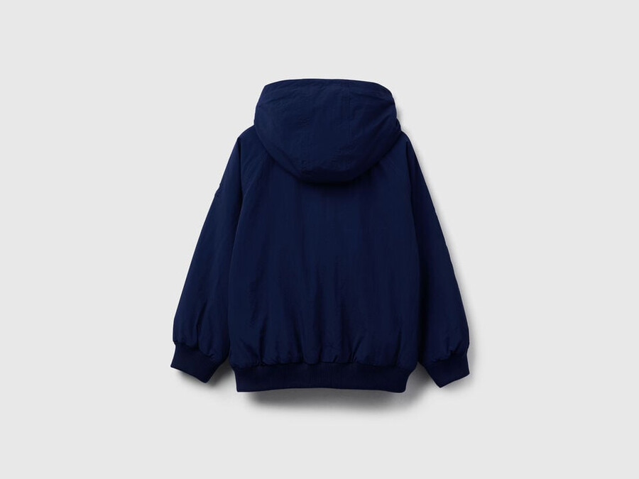 nylonjacke mit kapuze