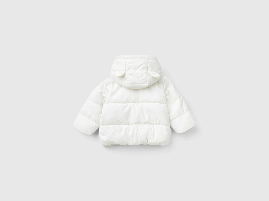 wattierte jacke mit kapuze